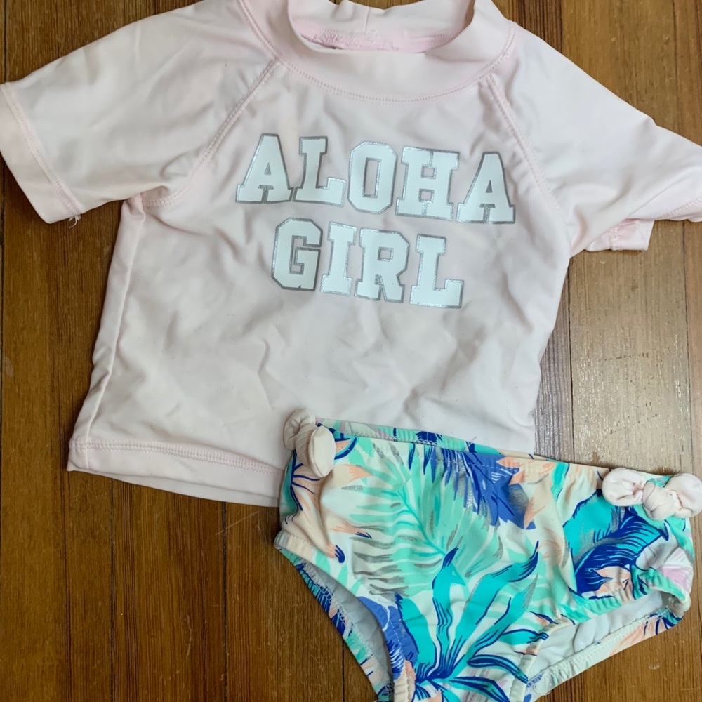 Toddlers two piece swim suit